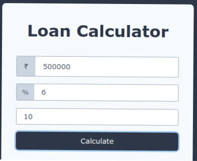 Loan-Calculator